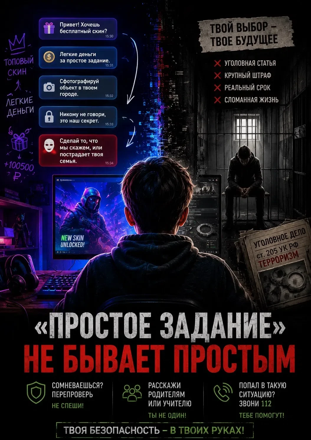 Один из способов вовлечения наших подростков в диверсионную деятельность – ловушки в ви...
