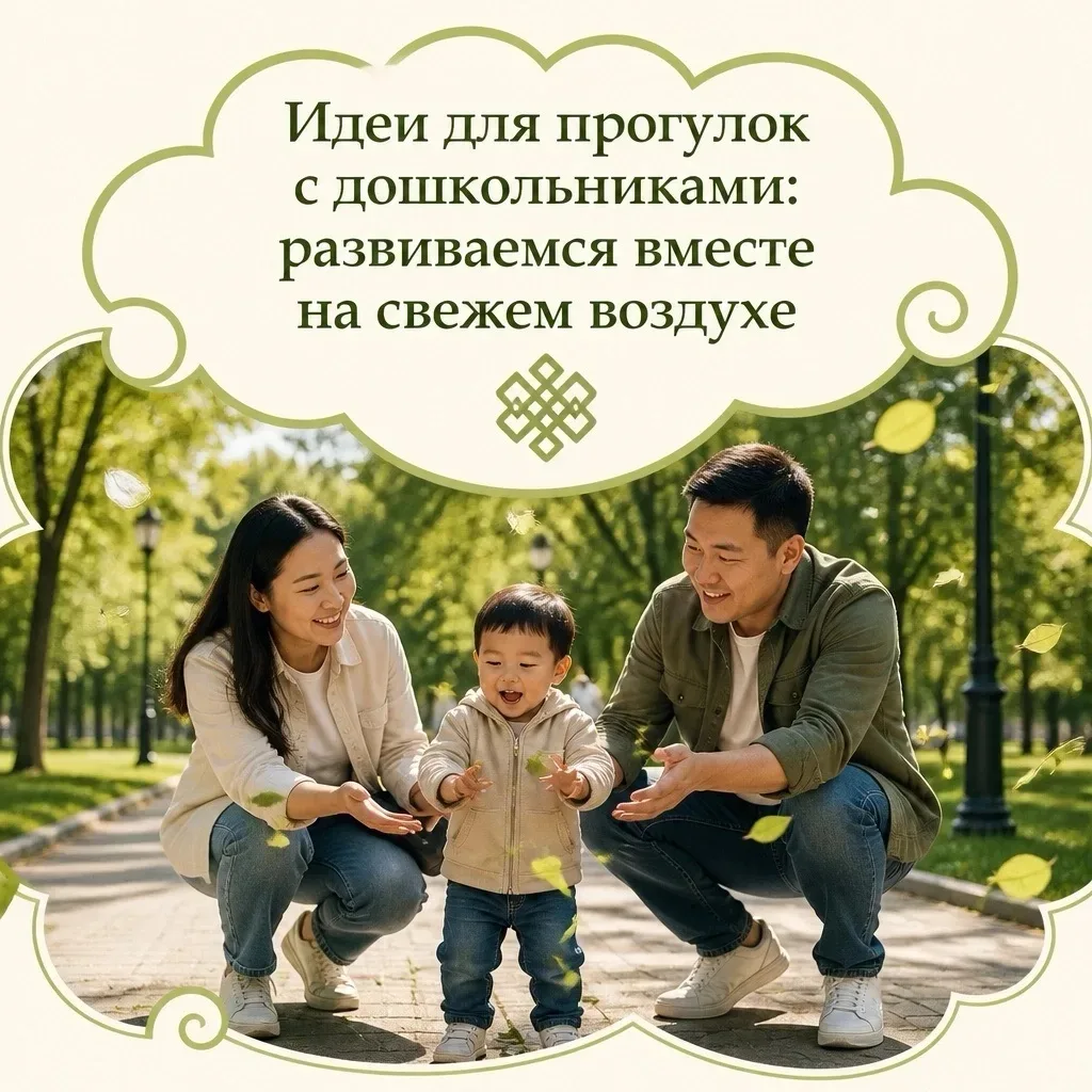 👶 Прогулки с дошкольником — это замечательная возможность не только общения с малышом, но и активно