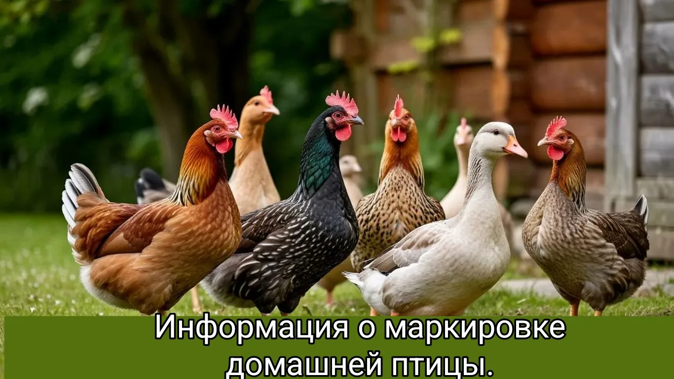 📌 Информация о маркировке домашней птицы.