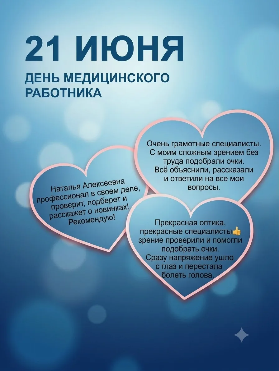 21 июня — День медицинского работника!

Сегодня мы отмечаем профессиональный праздник специалистов, 