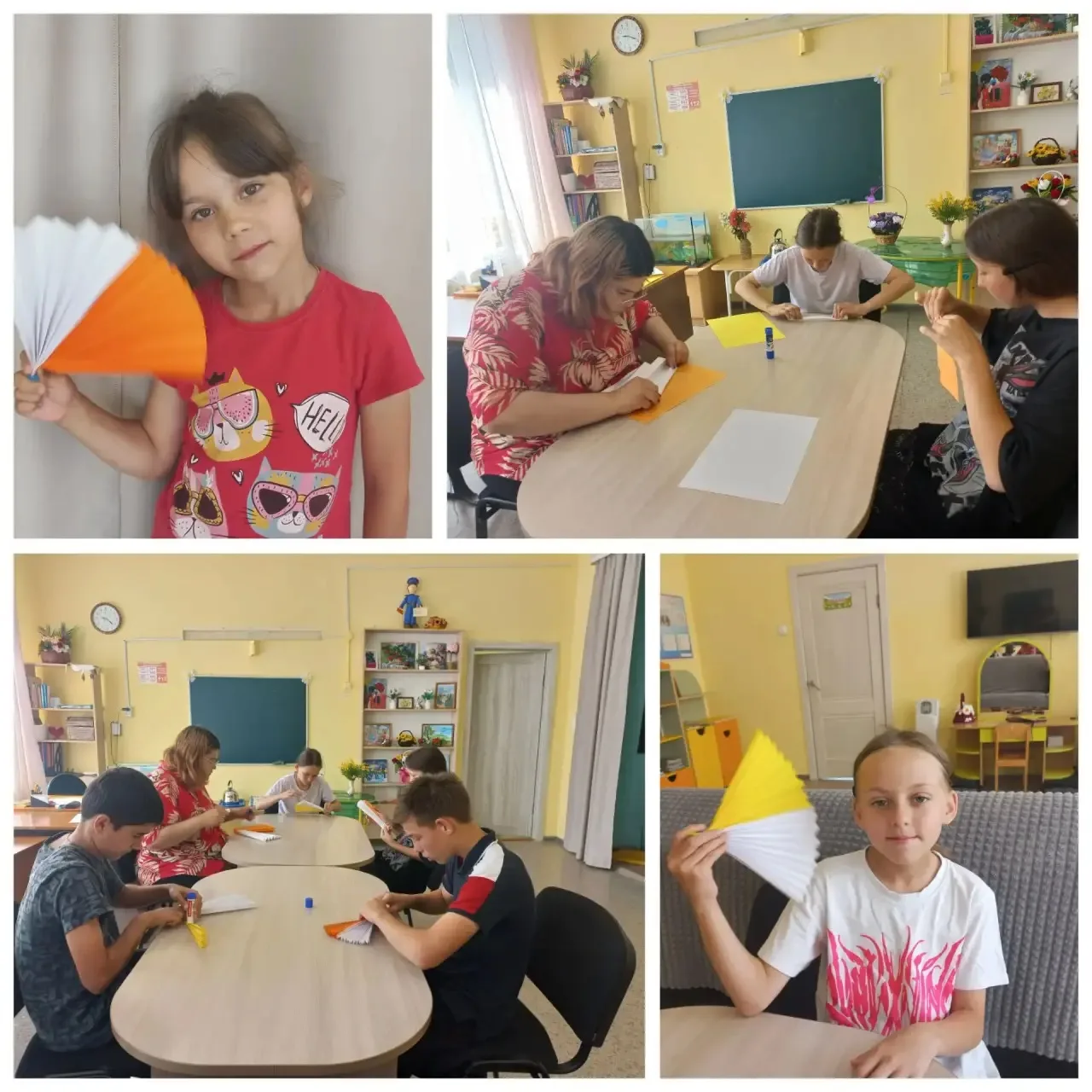 🌞В жаркий солнечный денёк 
Очень нужен холодок,
Расправляйся веерок
И пошли нам ветерок!👍