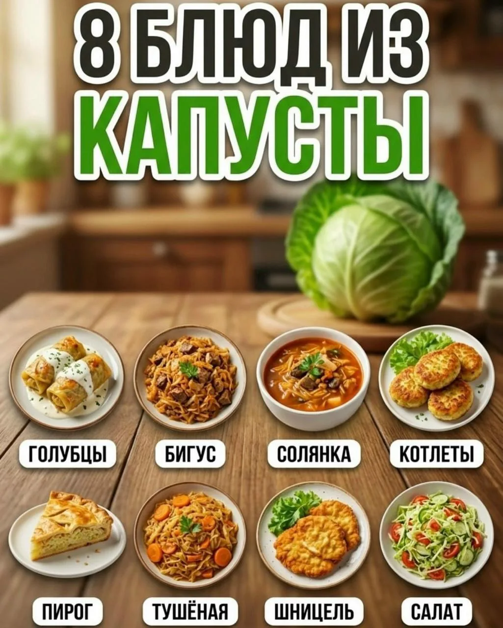 8 блюд из капусты🥬