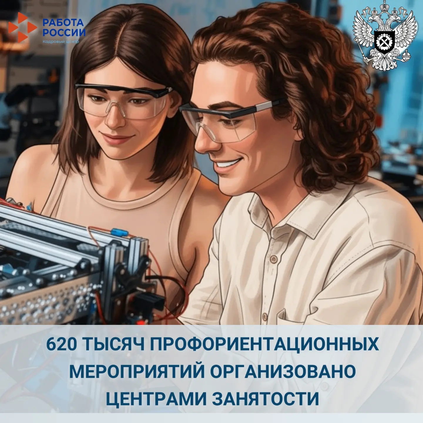 ⚡️ По итогам II квартала 2026 года специалисты службы занятости провели более 620 тысяч...