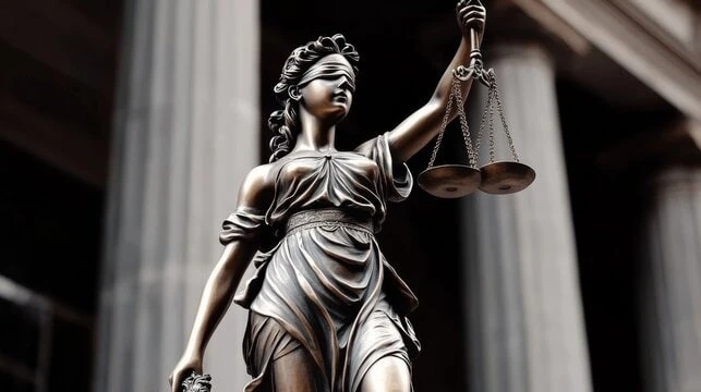 ⚖️ Юридические символы: весы Фемиды.
