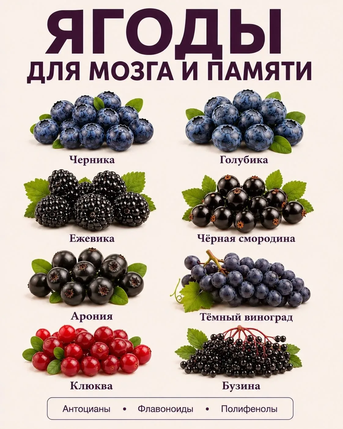 Самые полезные ягоды ✅