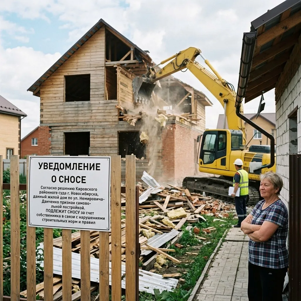 🏚 Суд обязал новосибирца снести дом из‑за нарушений  

Кировский районный суд признал строение на Н