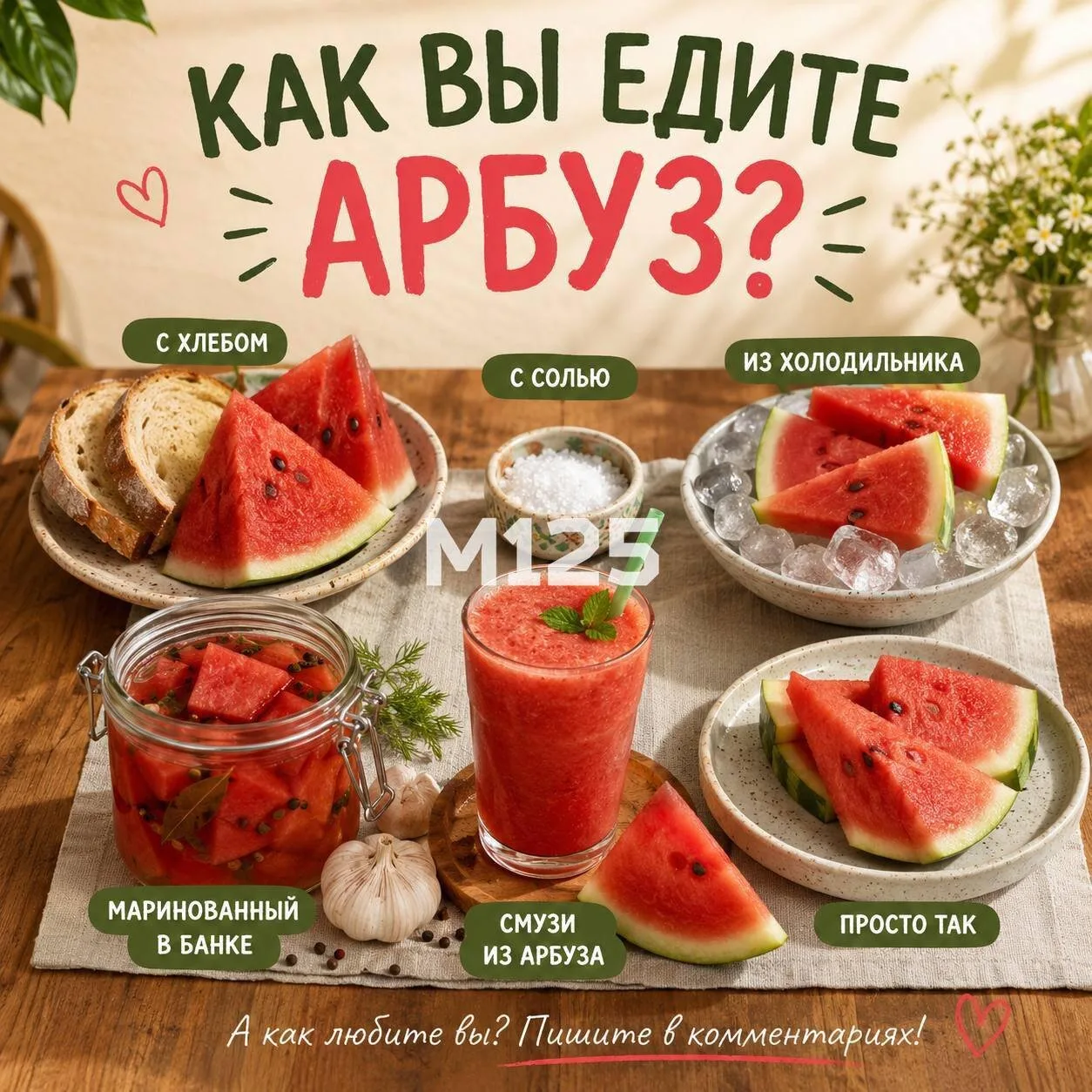 🍉 3 августа мир празднует День арбуза!