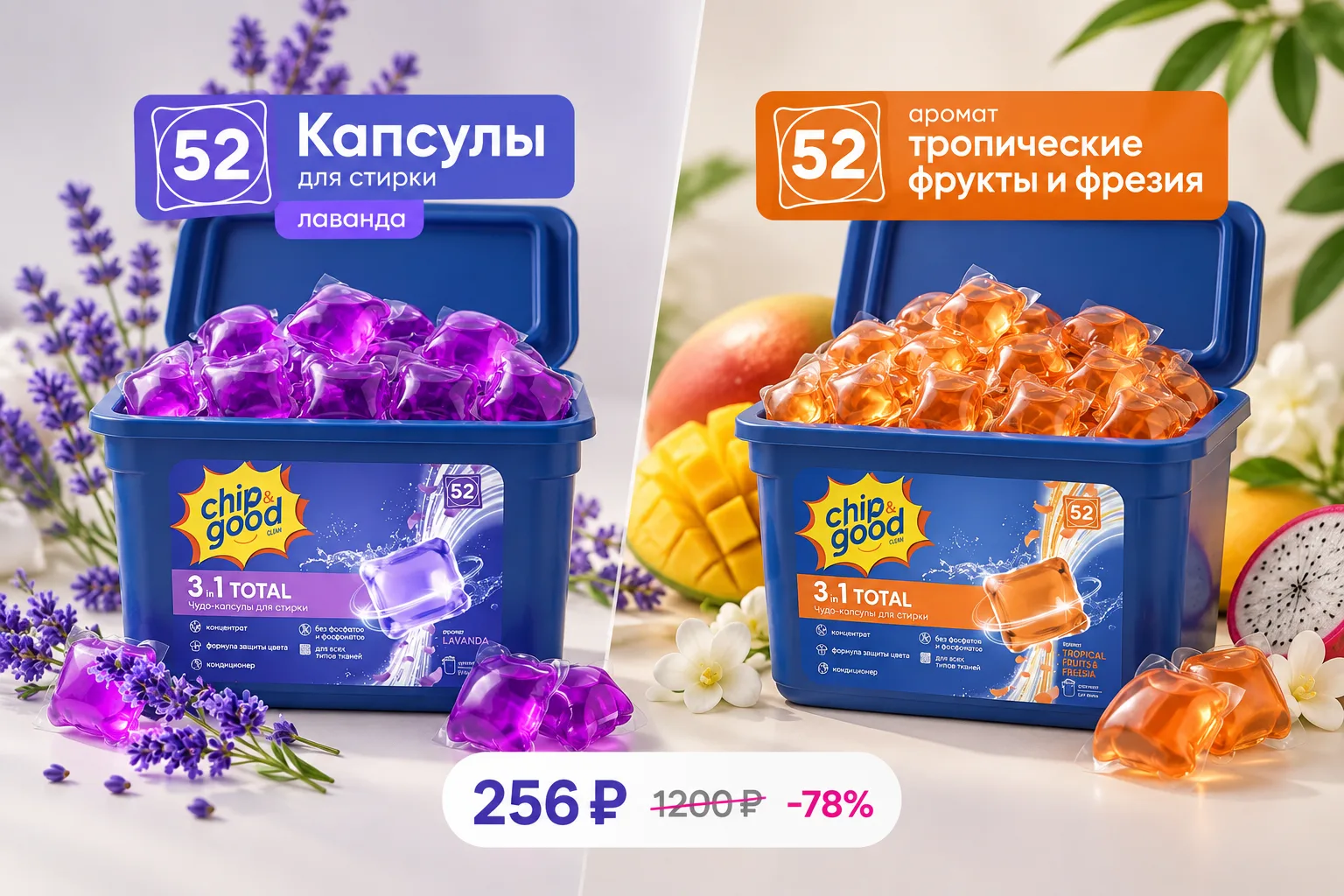 Только посмотрите, по какой цене можно взять эти капсулы для стирки!