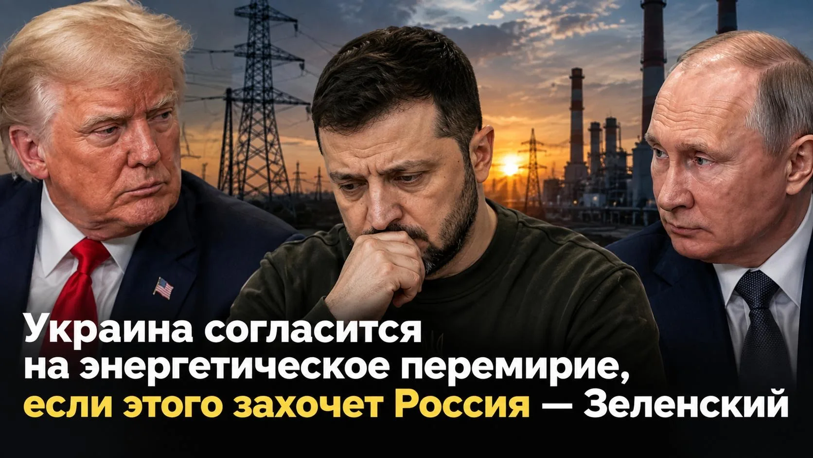 🇷🇺🇺🇦🇺🇸 Новость: Украина согласится на энергетическое перемирие, если этого захоче...