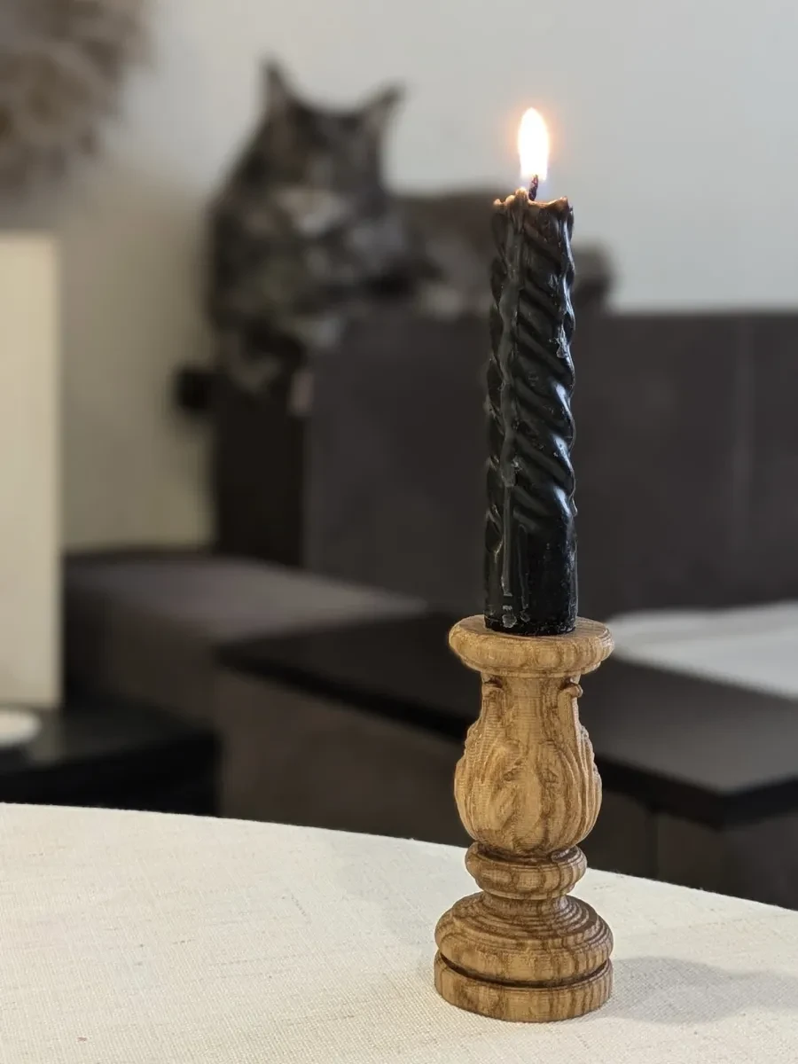 ⚡️ Подсвечник боб из ясеня под античную свечу, masterskaya_groot46