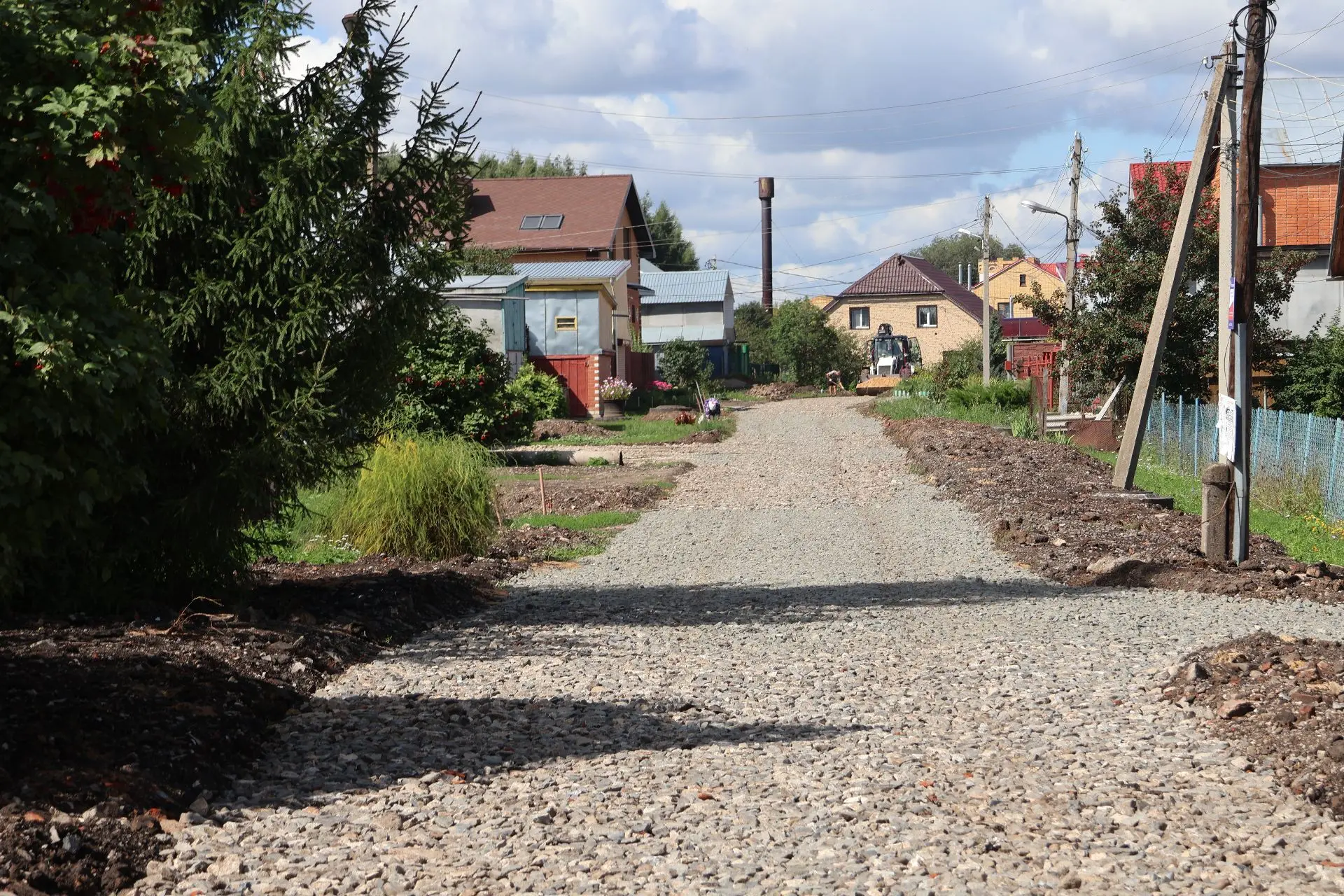 🚧 В Цивильске обновляется дорога по улице Новой.