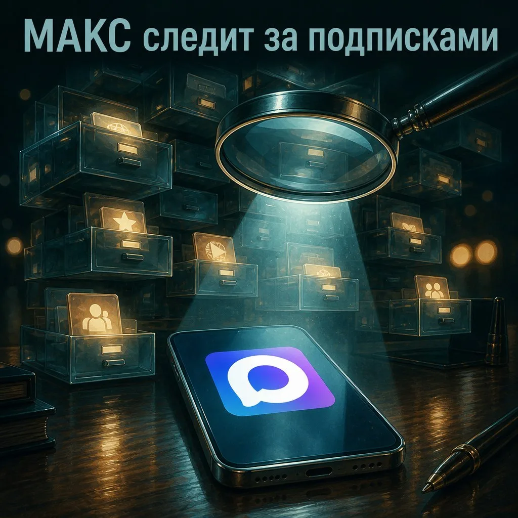 МАКС с 25 сентября официально собирает данные о ваших подписках и отписках на каналы, э...