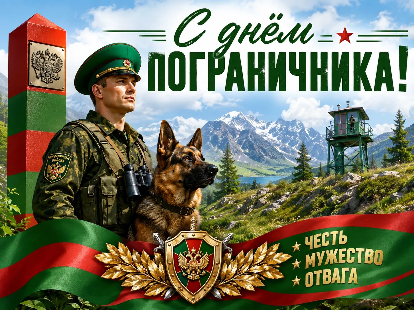 Уважаемые ветераны пограничной службы и все, кто посвятил свою жизнь охране священных р...