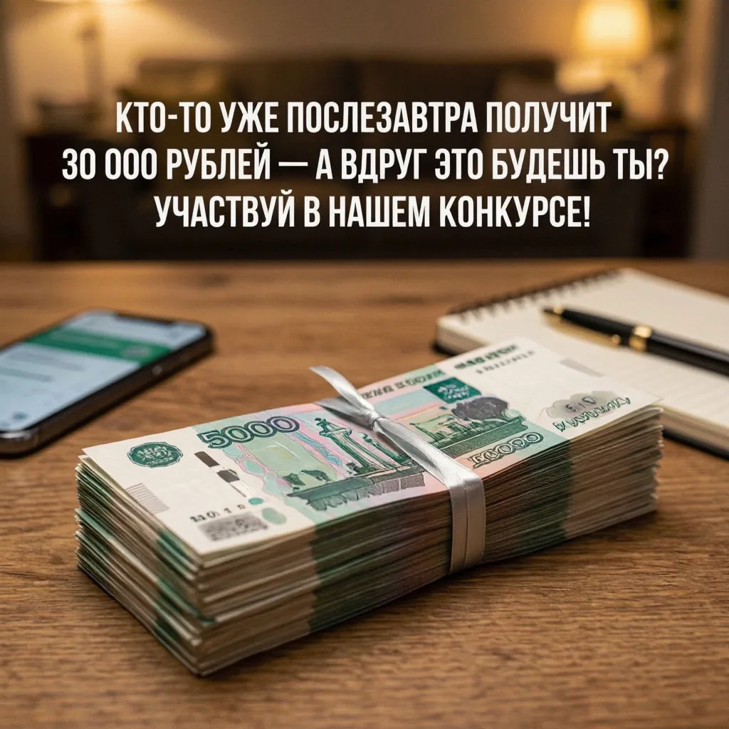Кто-то уже послезавтра получит 30 000 рублей — а вдруг это будешь ты?