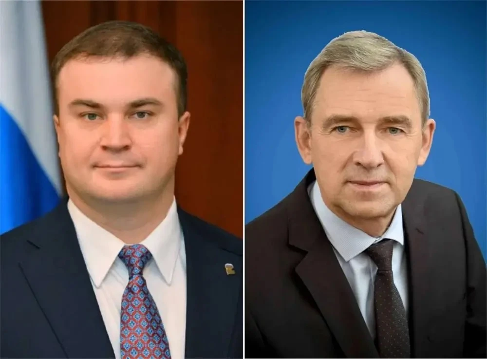 Губернатор Омской области В.П. Хоценко и Председатель Законодательного Собрания Омской ...
