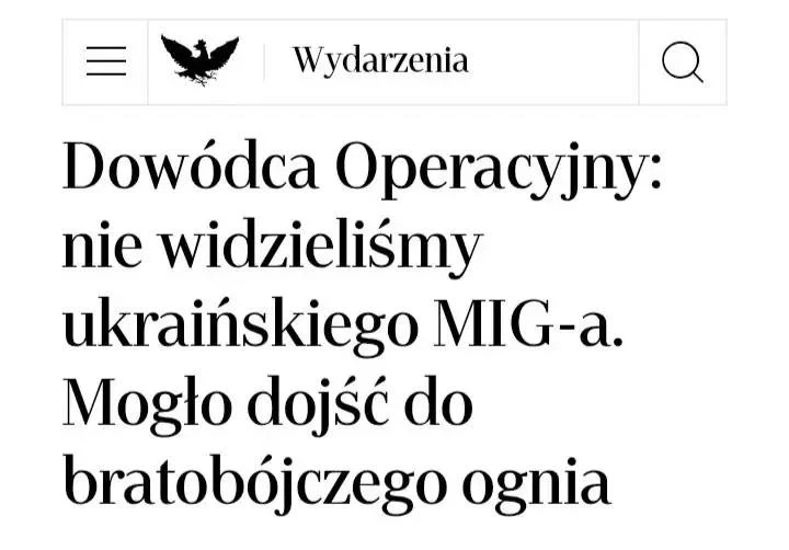 Жёлтая бульварная Rzeczpospolita пишет, что поляки едва не сбили бандеровский МиГ-29. П...