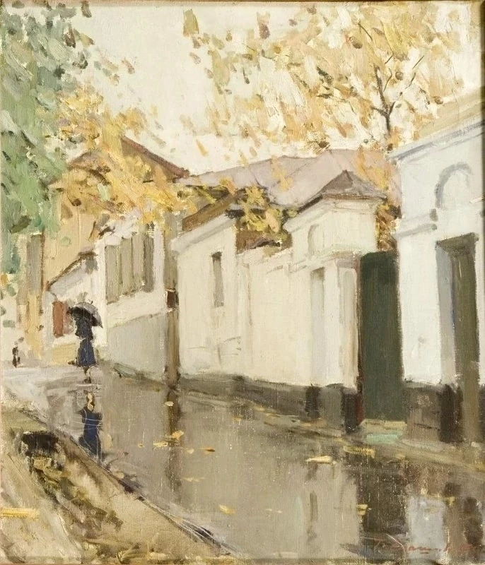 🎨 Осенний блюз на холсте: Герман Егошин и его «Улица»