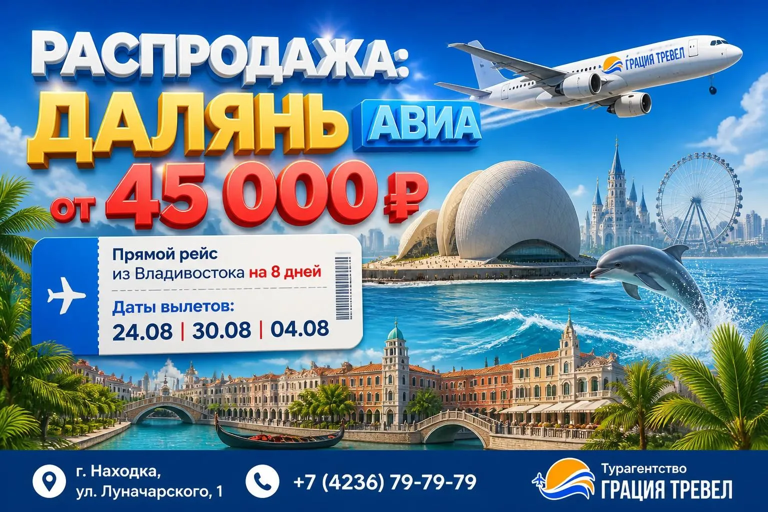 🌊 РАСПРОДАЖА АВИ ТУРОВ в ДАЛЯНЬ на три даты от 45 000 Р С ЧЕЛ — берите, пока есть места!