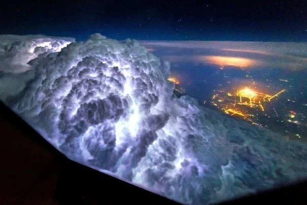 Звездное небо из кабины пилота самолёта 😍✈️