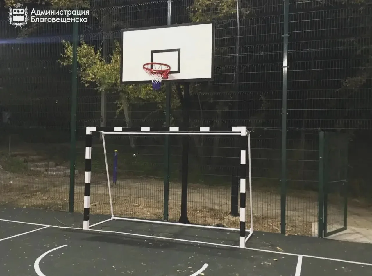 🏀 Универсальную спортплощадку в Плодопитомнике достроили