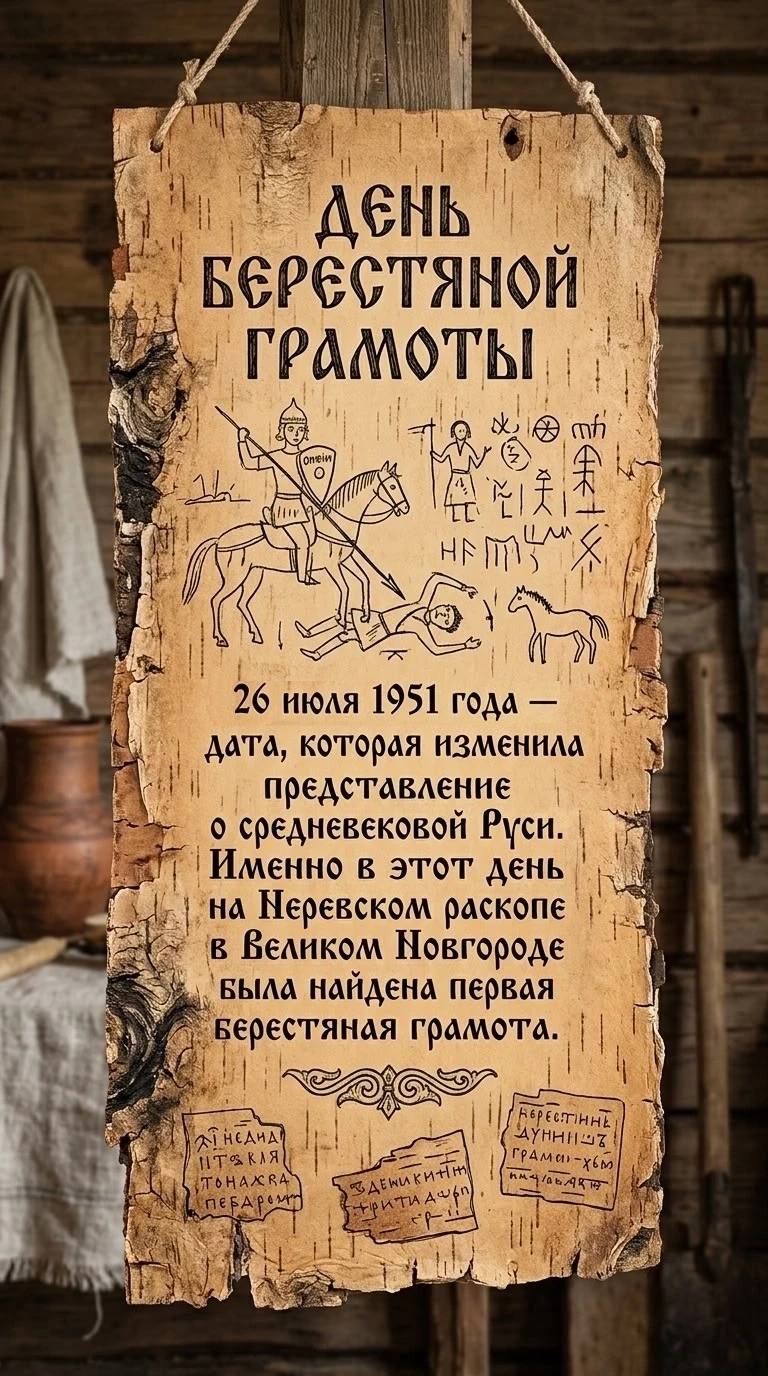 🎉 День берестяной грамоты 🎉
Сегодня мы отмечаем День берестяной грамоты! Этот день напоминает нам 