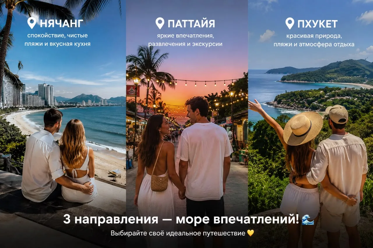 🌴Куда улететь прямо сейчас? Собрали самые удачные направления!