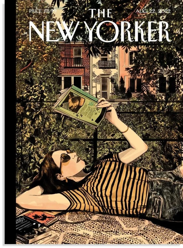 Роскошная летняя #обложкадня от журнала The New Yorker  за 22 августа 2022 года