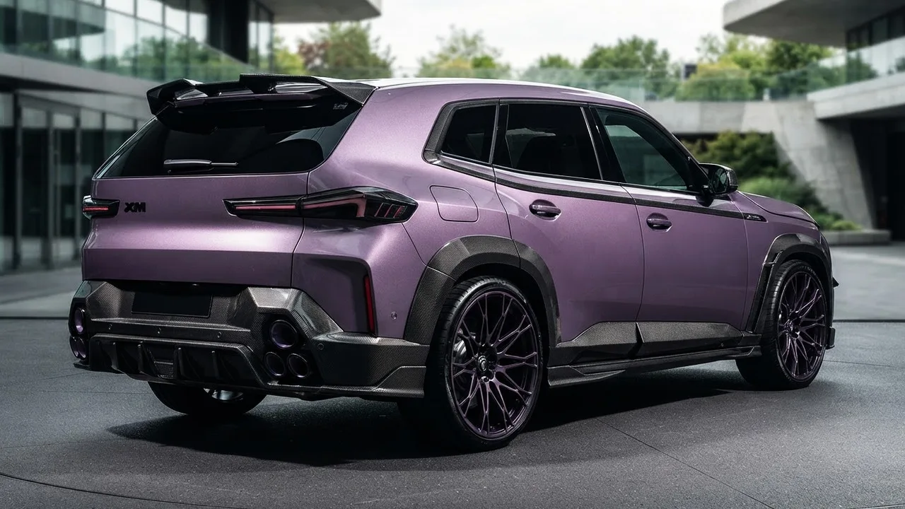 BMW XM в сиреневой сборке Larte Design получил 17 карбоновых деталей