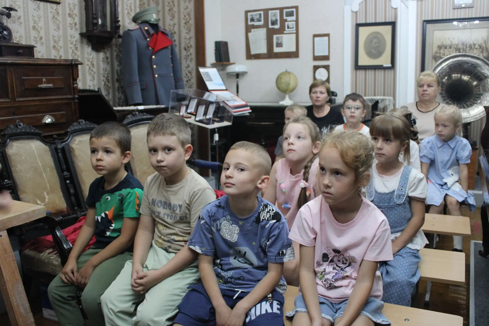 Воспитанники детского сада «Росинка» побывали в Красногвардейском краеведческом музее н...