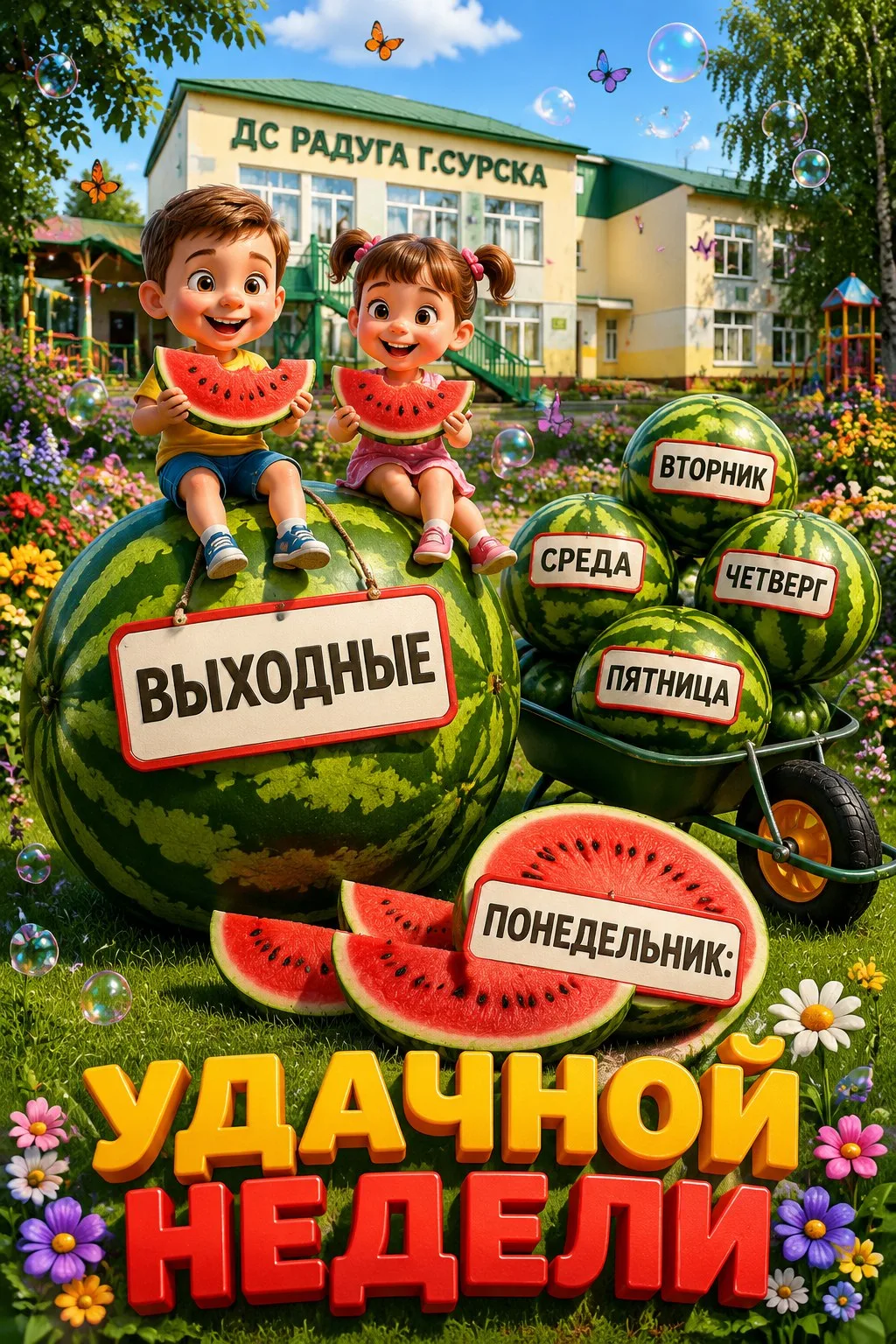 🍉 Друзья, с началом новой недели! 🍉