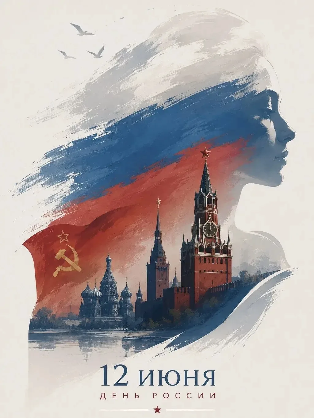 С Днём России! С праздником, великая Родина! 🇷🇺

Цветёт над тихой речкой яблоня.
Сады, задумавшись