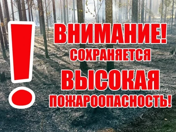 ❗В период с 17 по 22 июня 2026 года местами по Республике Марий Эл сохраняется высокая пожароопаснос
