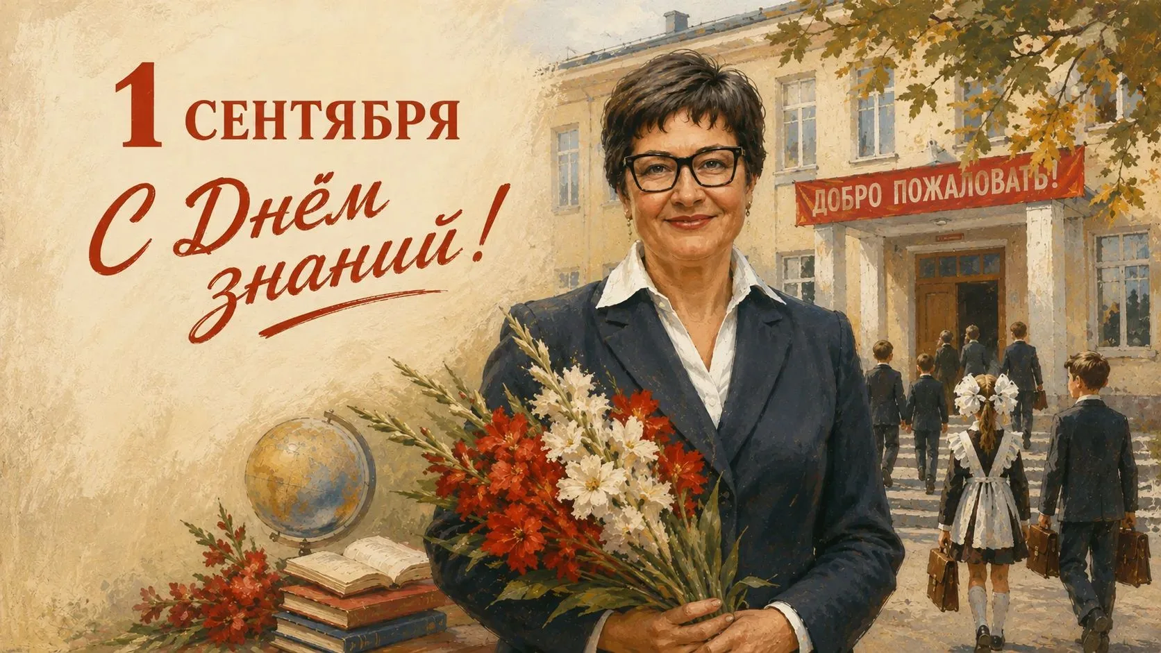 Глава администрации Гатчинского округа Людмила Нещадим поздравляет с Днем знаний! 1 сен...