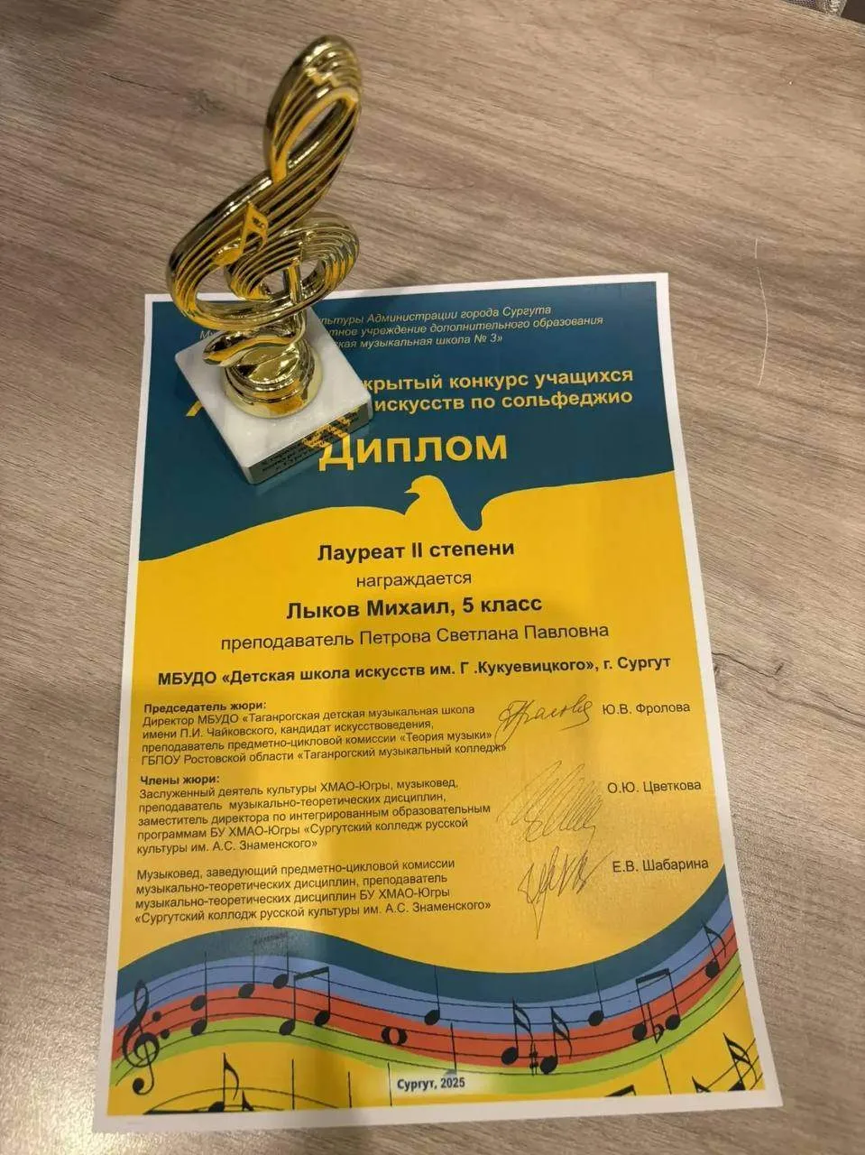 Отличная новость из мира музыки!  🎵Поздравляем Лыкова Михаила, гимназиста 6Г класса. Он стал Лауреат