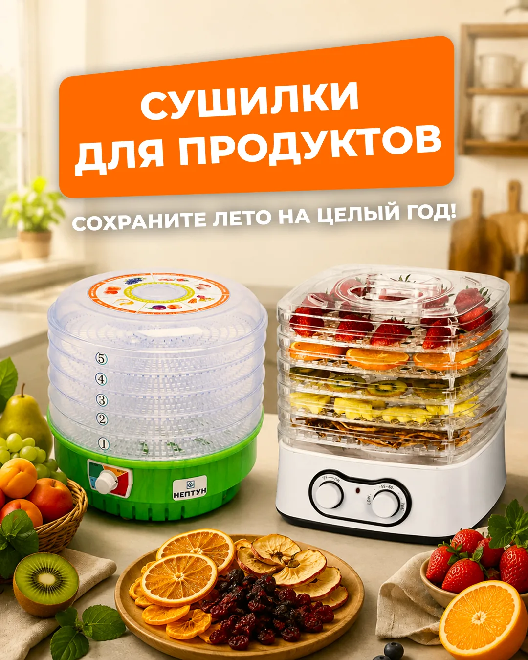 Сушилки для продуктов — сохраните лето на целый год 🌿