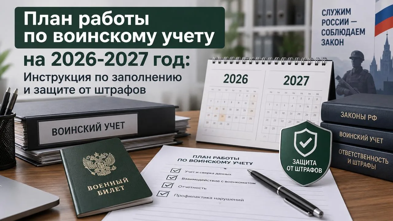План работы по ведению воинского учета (ВУ) — это главный документ-декларация вашей ком...