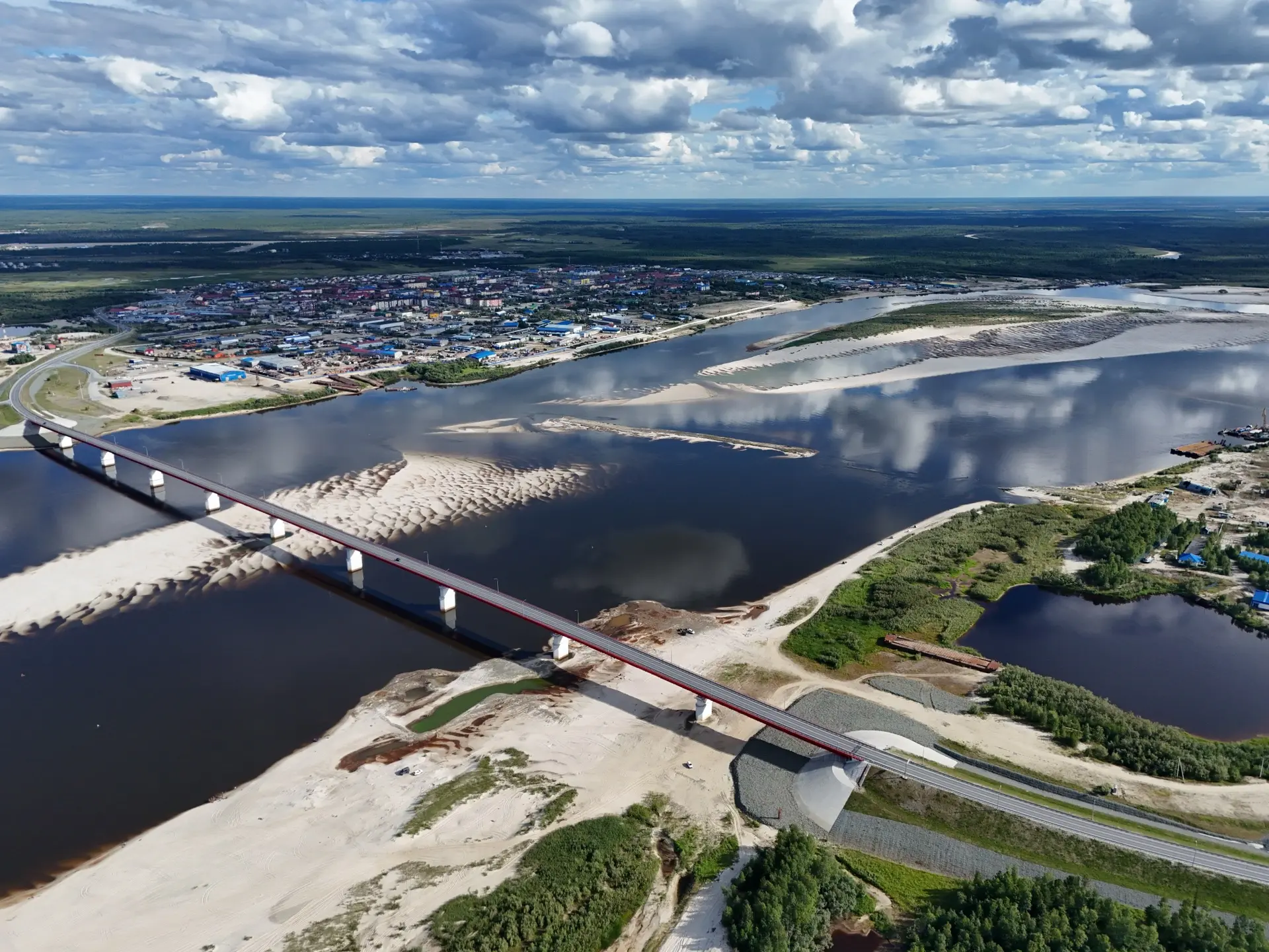 ⚠️ Внимание: на реке Пур снижается уровень воды