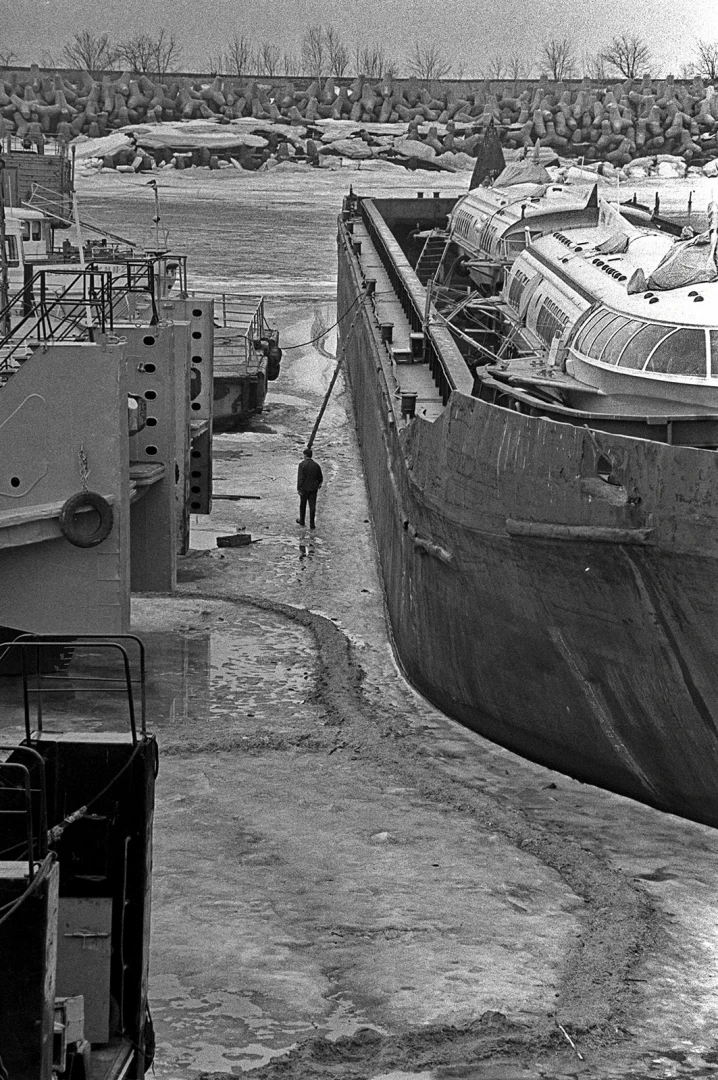 🚢 «Метеоры» в Ульяновском речном порту, 1999 год