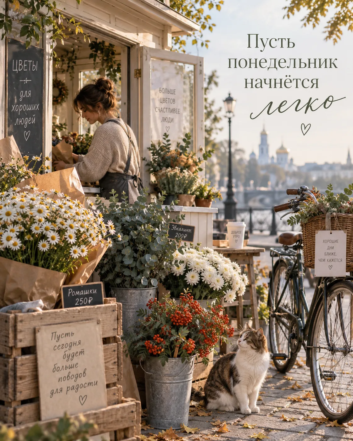 Пусть эта неделя начнётся спокойно, красиво и без лишней спешки. 🌿