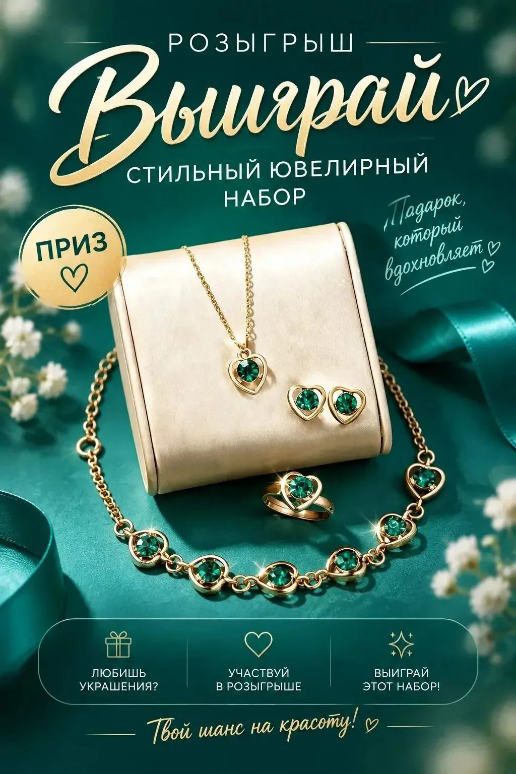✨ДАРИМ КОМПЛЕКТ УКРАШЕНИЙ ✨