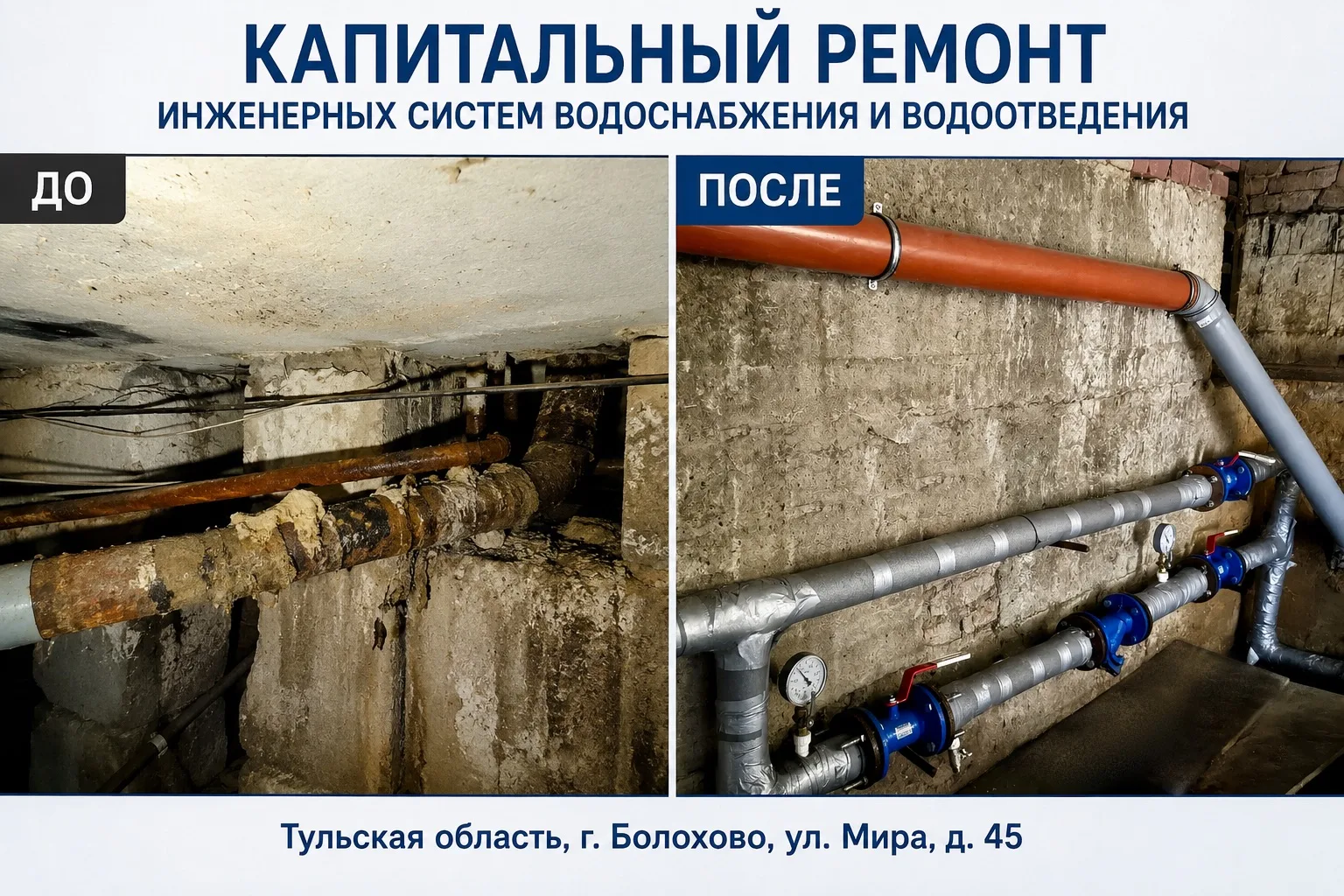🔩С начала года в Тульской области капитально отремонтировали более 270 систем водоснабжения и водоо
