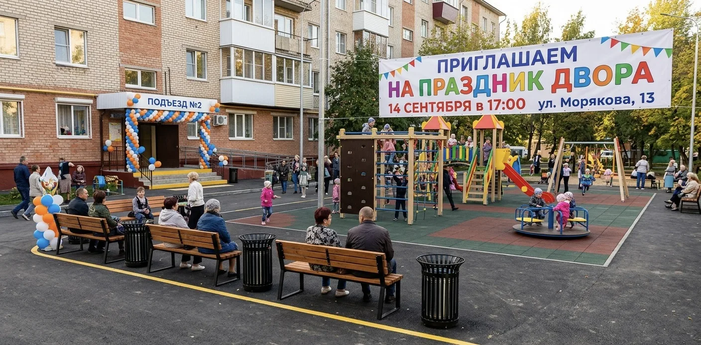 Уважаемые лениногорцы, сегодня в 17:00 приглашаем вас на Праздник двора по улице Моряко...