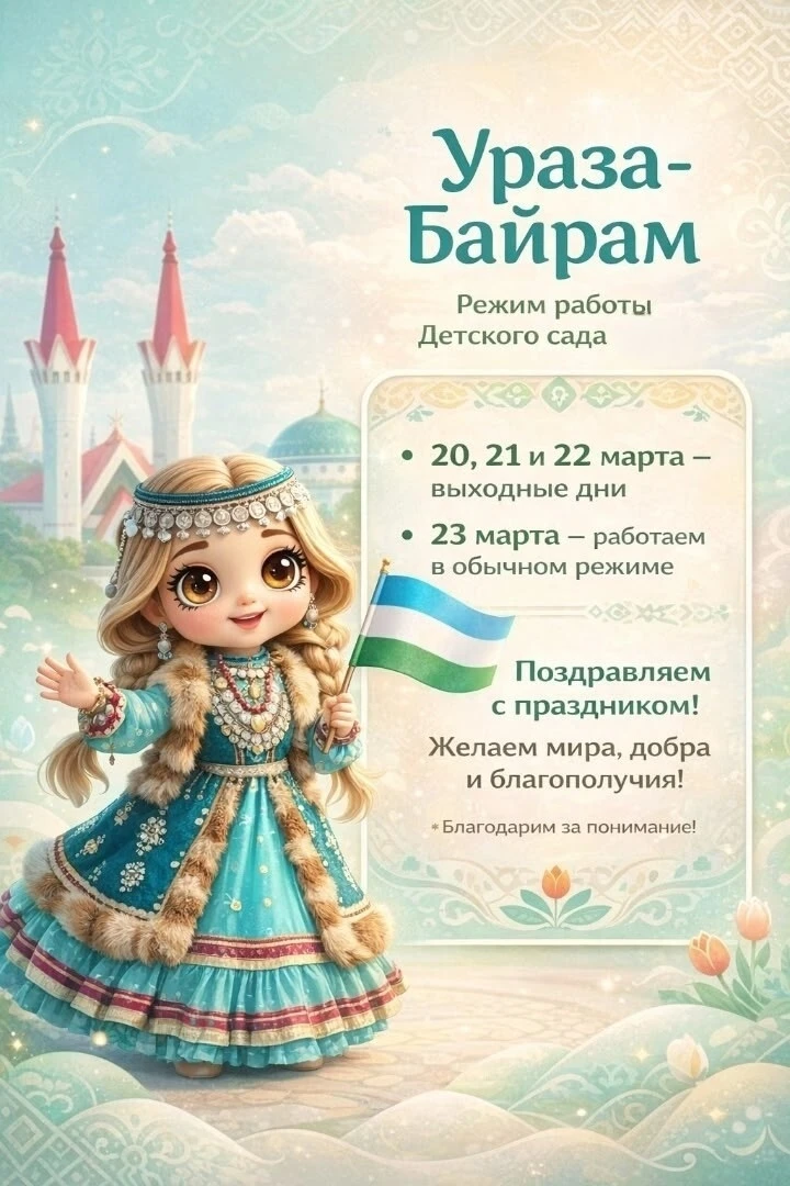 🎉 20 марта - празднуем Ураза-Байрам!
