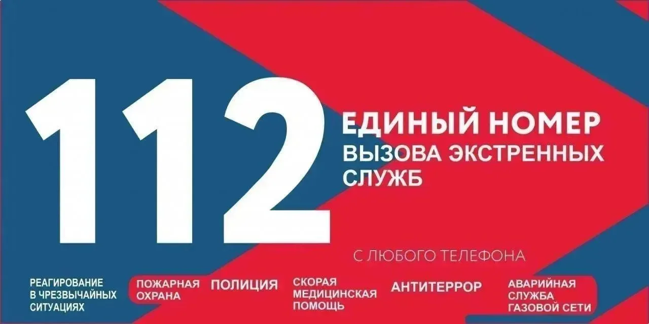 Номера вызовов экстренных оперативных служб: