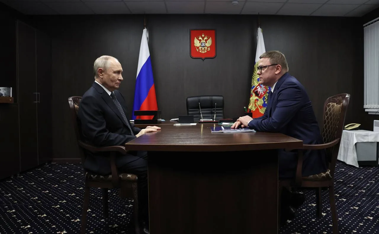 Путин провел встречу с губернатором Челябинской области Алексеем Текслером