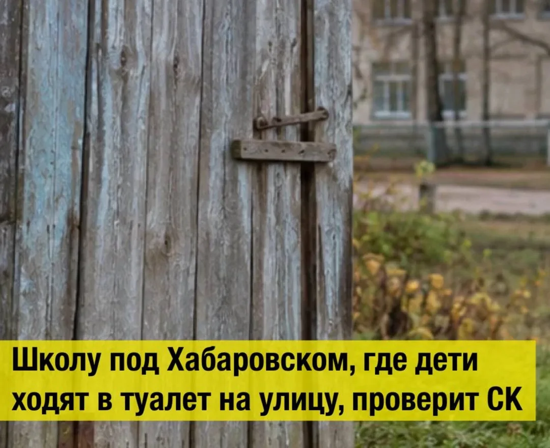Школу под Хабаровском, где дети ходят в туалет на улицу, проверит СК