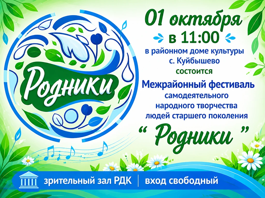 1 октября в 11:00 📅⏰ в зрительном зале районного дома культуры состоится яркое и трога...