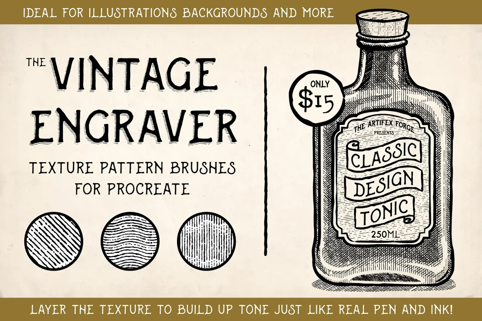 👨‍🎨 Vintage Engraver - Procreate Brushes