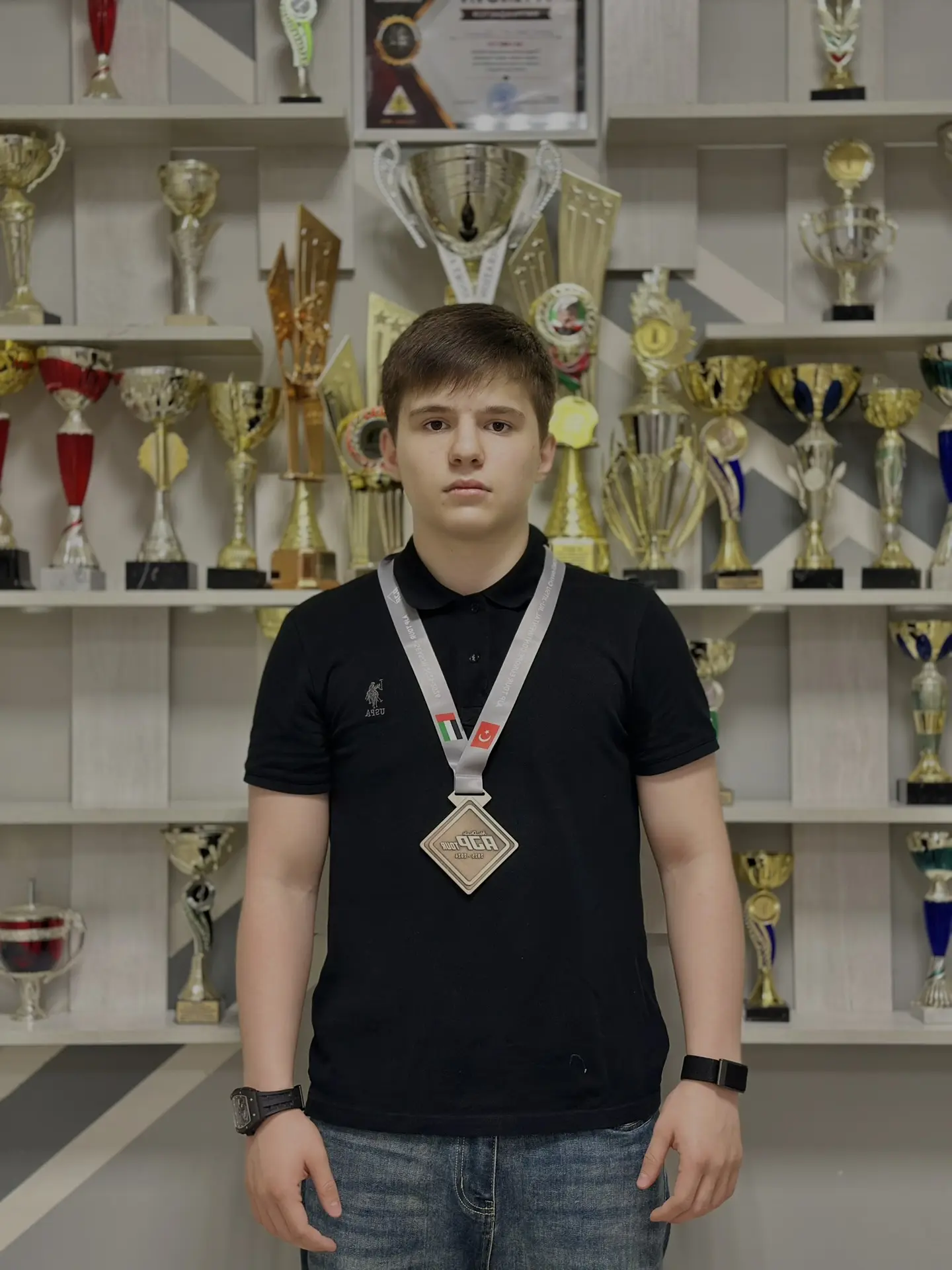 🏆 Обучающийся 9 «Б» класса нашей школы - Адаев Абдуллах Адланович, недавно принял участие в чемпион