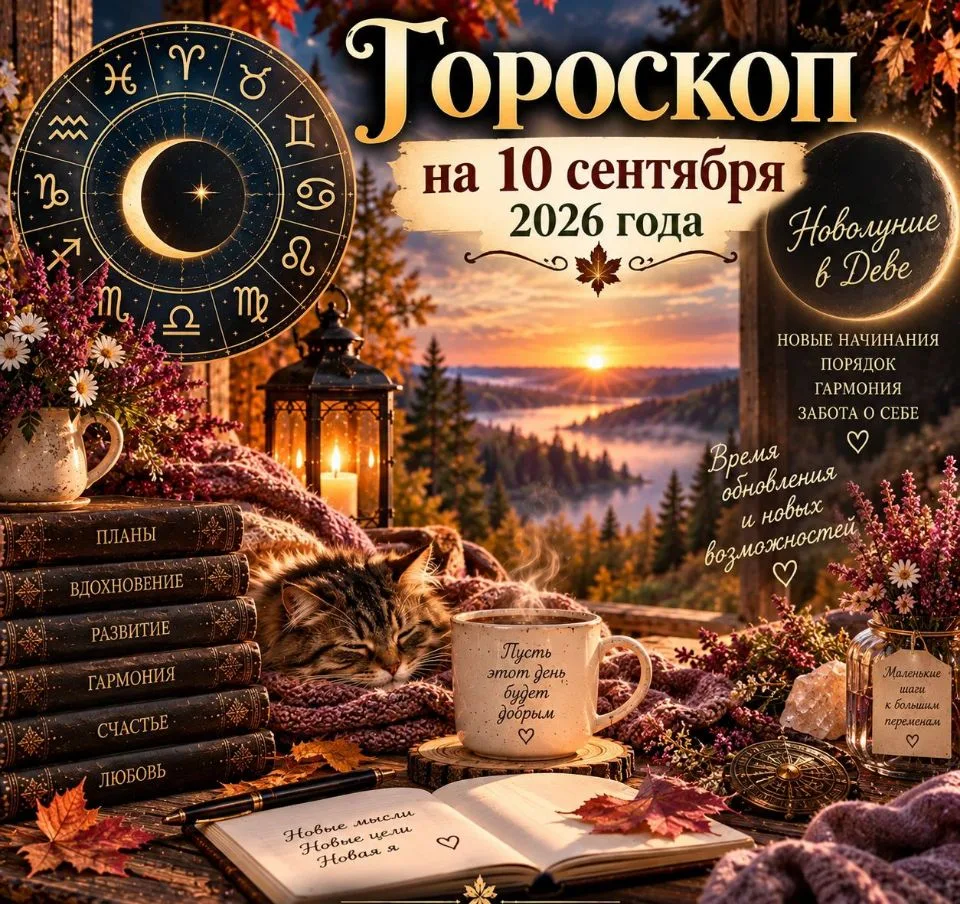 ГОРОСКОП НА 10 СЕНТЯБРЯ 🌙